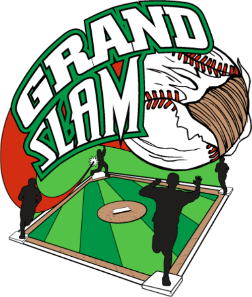 1 1/4" Grand Slam Baseball Pin-2980