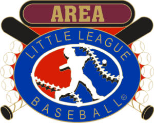 1 1/4" Little League Area Baseball Pin-2820