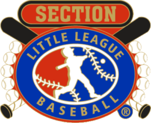 1 1/4" Little League Section Baseball Pin-2821