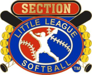 1 1/4" Little League Section Softball Pin-3090