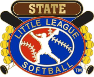 1 1/4" Little League State Softball Pin-3091