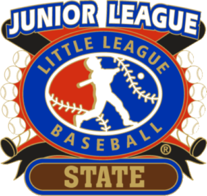 1 1/4" Junior League State Baseball Pin-2806