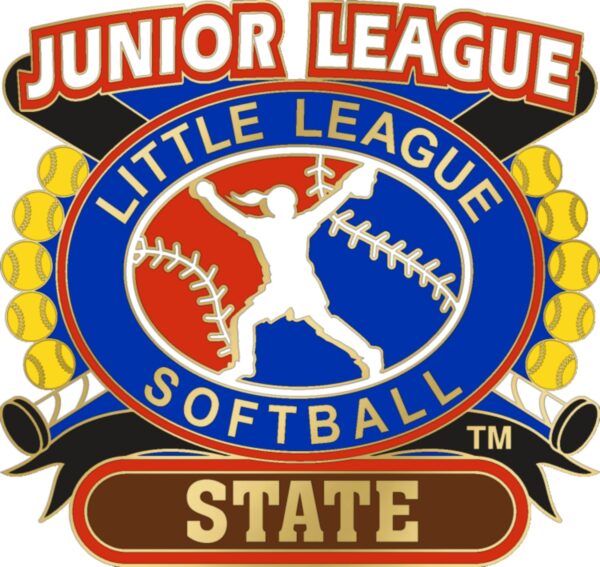 1 1/4" Junior League State Softball Pin-3077