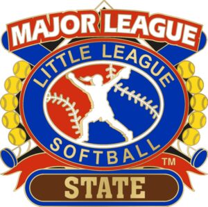 1 1/4" Major League State Softball Pin-3074