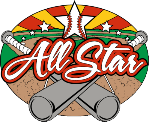 1 1/4" All Star Bat Baseball Pin-2983