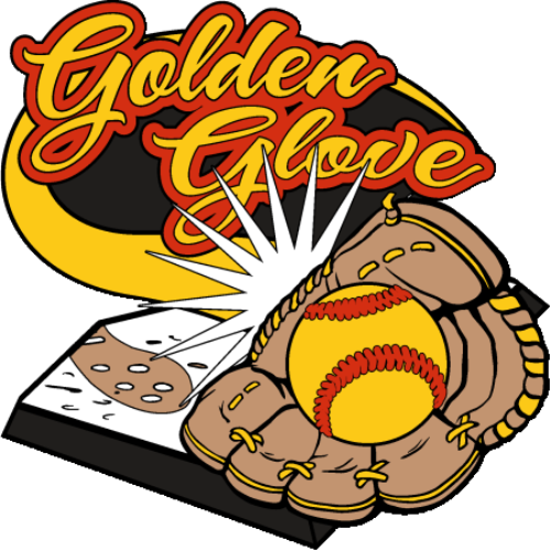 1 1/4" Golden Glove Softball Pin-2963