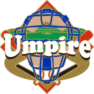 1.25" Umpire Baseball Pin-2988